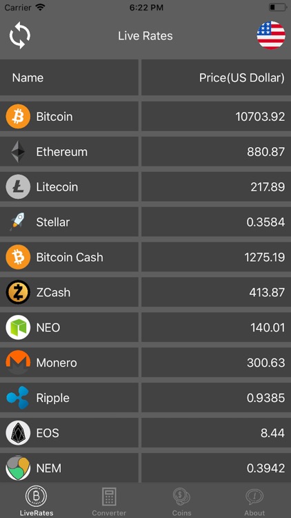 Live Crypto Rates Converter