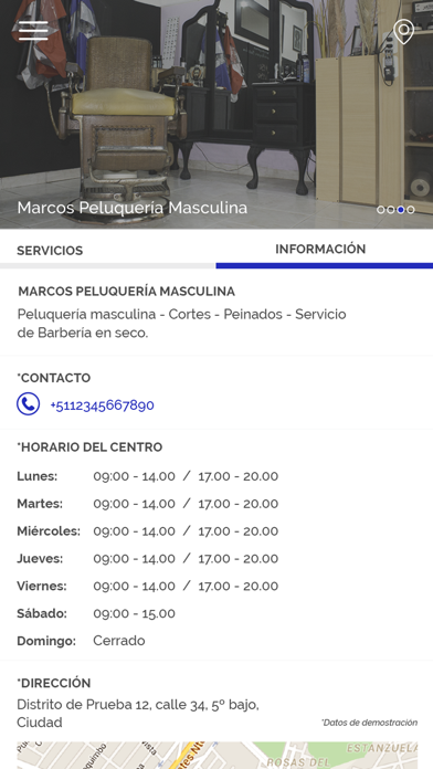 Marcos Peluquería Masculina screenshot 3