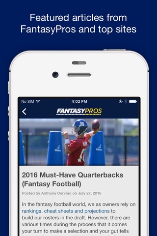 Fantasy News & Scores screenshot 3