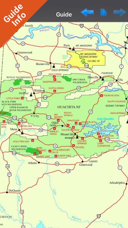 Ouachita National Forest - GPS Map Navigator