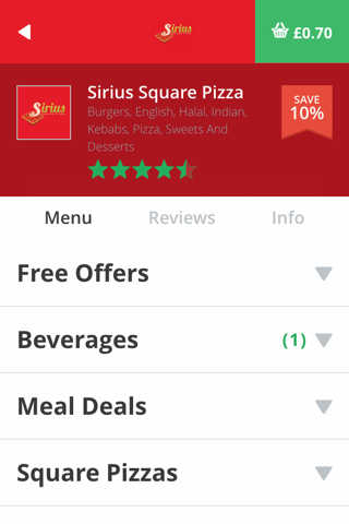 Sirius Square Pizza screenshot 3