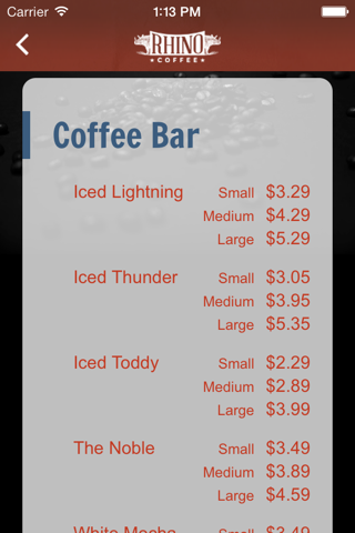Rhino Coffee - Order Ahead screenshot 4