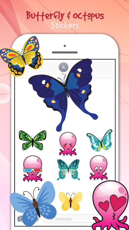 Butterfly & Octopus Stickers