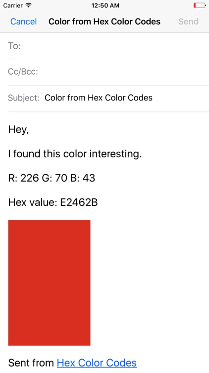 Hex Color Codes