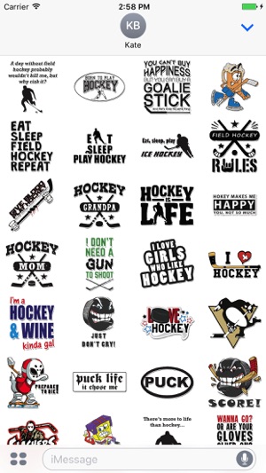 Surprising Hockey Stickers