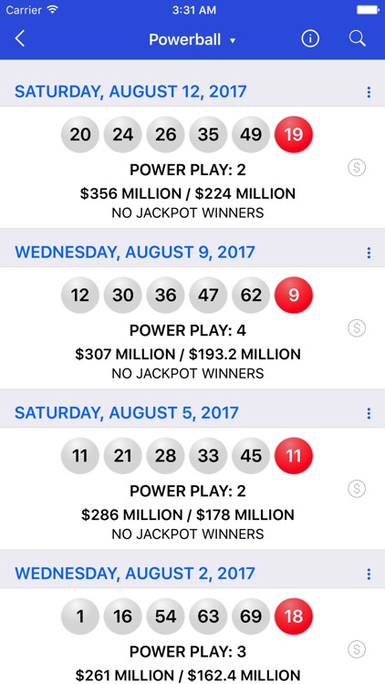 Lotto Results - Lottery in US screenshot-3