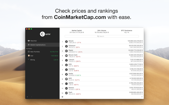 Capital・Cryptocurrency Tracker(圖5)-速報App