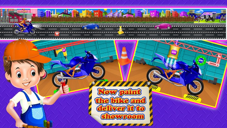 Sports bike factory simulator screenshot-4