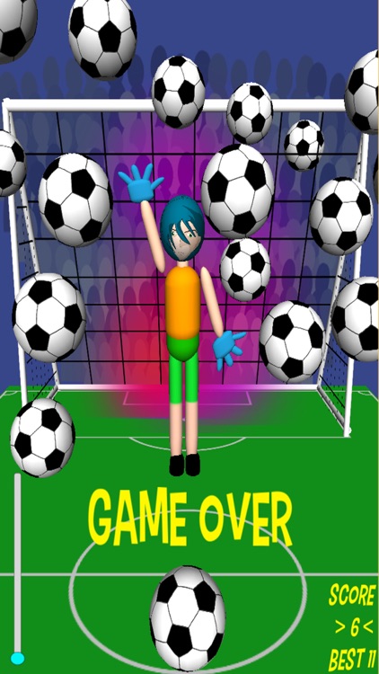 Goofy Goalie soccer game