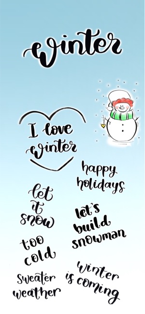 Winter Lettering(圖1)-速報App