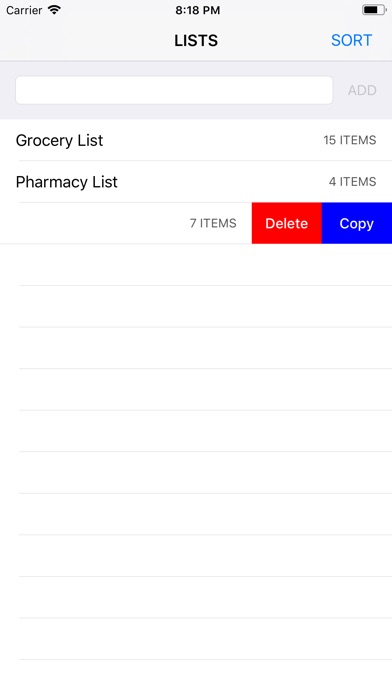 The Simple Shopping List App screenshot 2