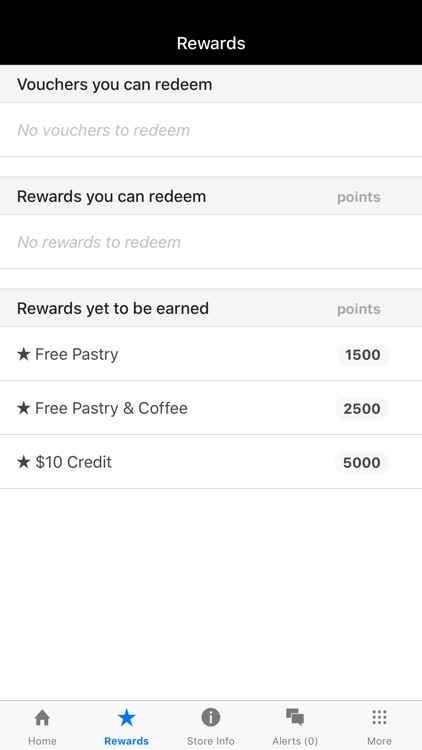 WH Coffee Bar Rewards