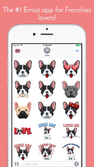 FrenchieMoji - French Bulldog(圖1)-速報App