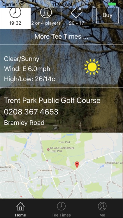 Trent Park Golf Tee Times