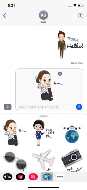 Flight Attendant Crew Stickers(圖2)-速報App