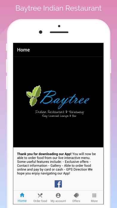 How to cancel & delete Baytree Indian Restaurant from iphone & ipad 1