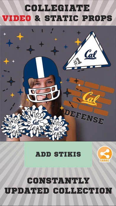 California Golden Bears Animated Selfie Stickers screenshot 2