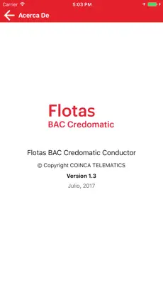 Screenshot 3 Flotas BAC Credomatic Conductor iphone