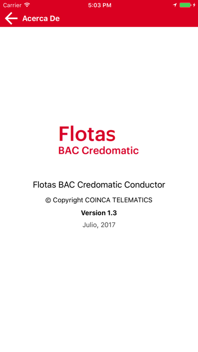 Flotas BAC Credomatic Conductor screenshot 3