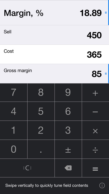 iMargin 2 -Margin Calculator