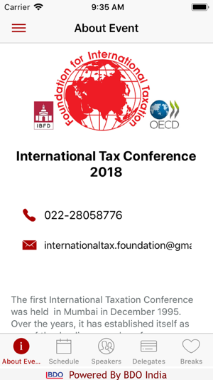 International Tax Conf 2018(圖3)-速報App