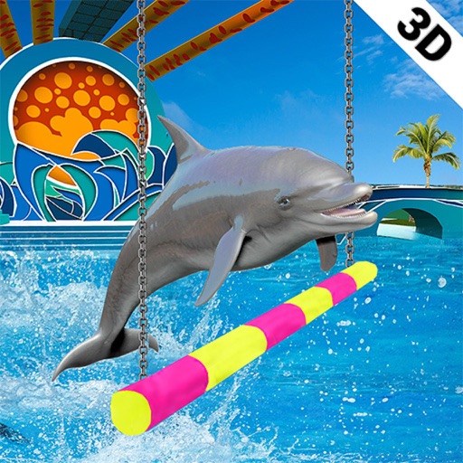 Dolphin show dolphin games 3D icon