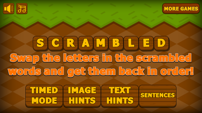 English Spelling Word Scramble