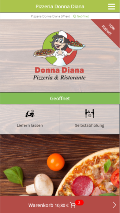 How to cancel & delete Pizzeria Donna Diana from iphone & ipad 1