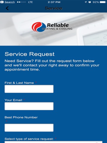 Reliable Heating & Cooling screenshot 3