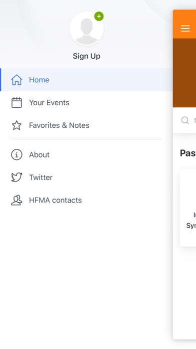 HFMA Events App screenshot 2