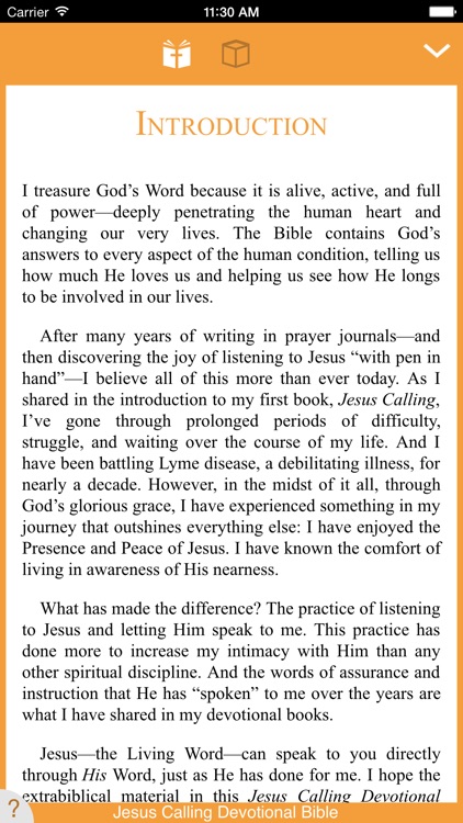 Jesus Calling Devotional Bible