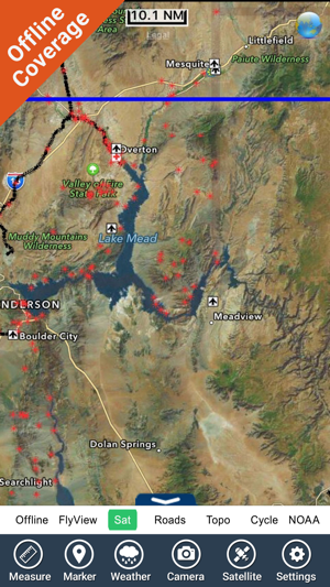 Lake Mead map GPS offline fishing charts Navigator(圖5)-速報App