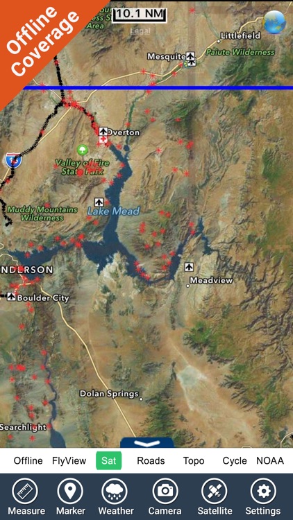 Lake Mead map GPS offline fishing charts Navigator screenshot-4