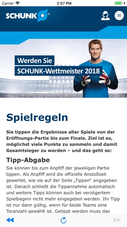 SCHUNK-Tippspiel screenshot-4