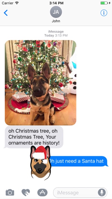 German shepherd Dog emojis screenshot 3