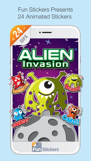 Alien Invasion iSticker(圖1)-速報App