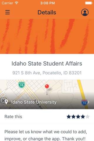 Idaho State Student Affairs screenshot 2