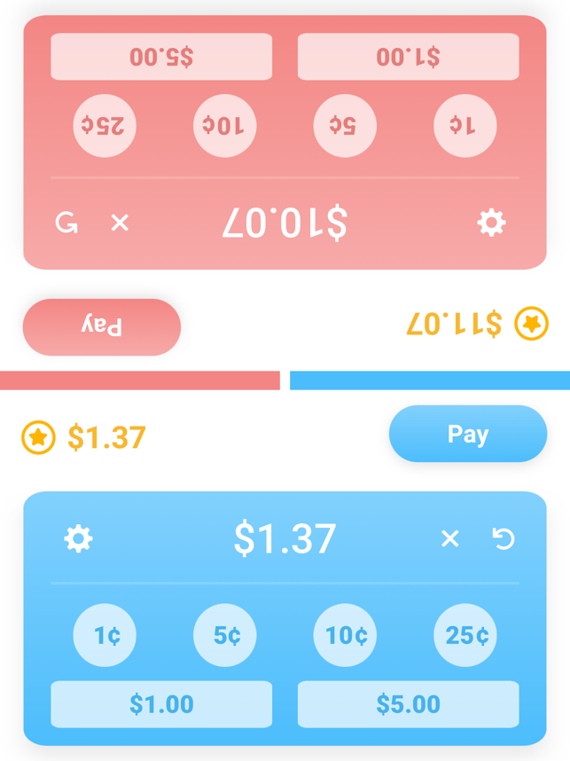 ‎Money Math Duel - Split Screen Screenshot