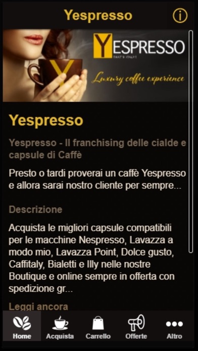 How to cancel & delete Yespresso from iphone & ipad 1