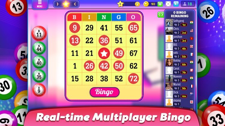 Online private bingo rules