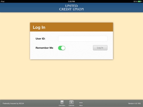 United Credit Union Mobile for iPad screenshot 2