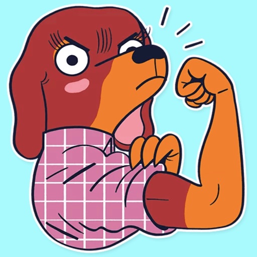 Emotional Dachshund Stickers icon