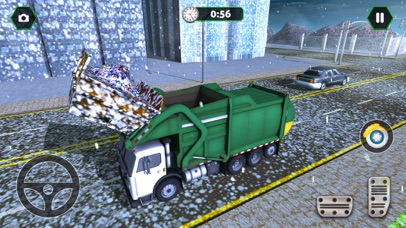 Christmas Snow Garbage Truck screenshot 2