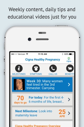 Cigna Healthy Pregnancy screenshot 2