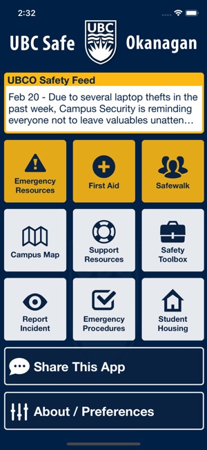 UBC SAFE - Okanagan(圖1)-速報App