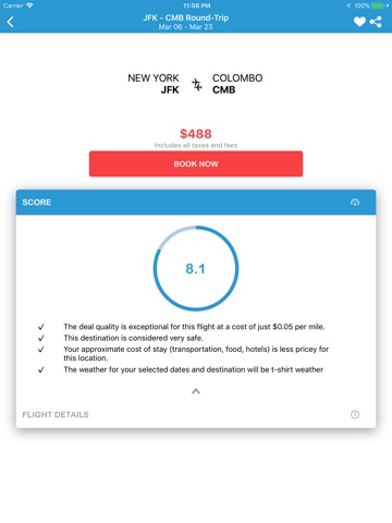 ScoreTrip. Airfare & Flights screenshot 3