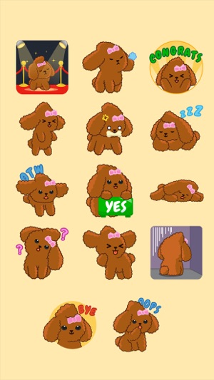 Bella The Princess Poodle Sticker(圖4)-速報App