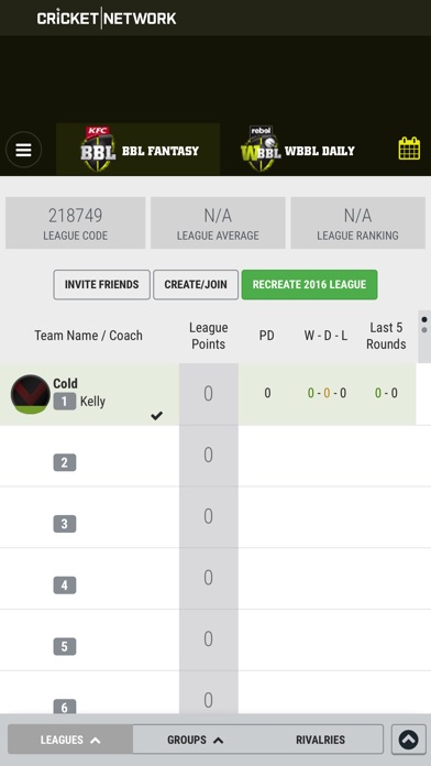 Big Bash Fantasy screenshot 3