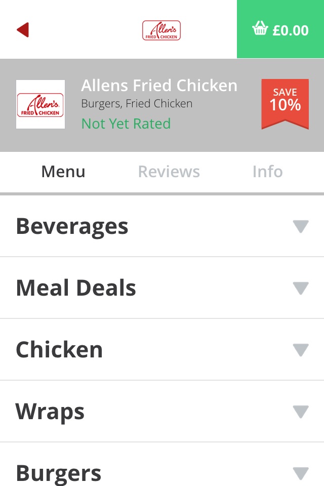 Allens Fried Chicken M8 screenshot 3