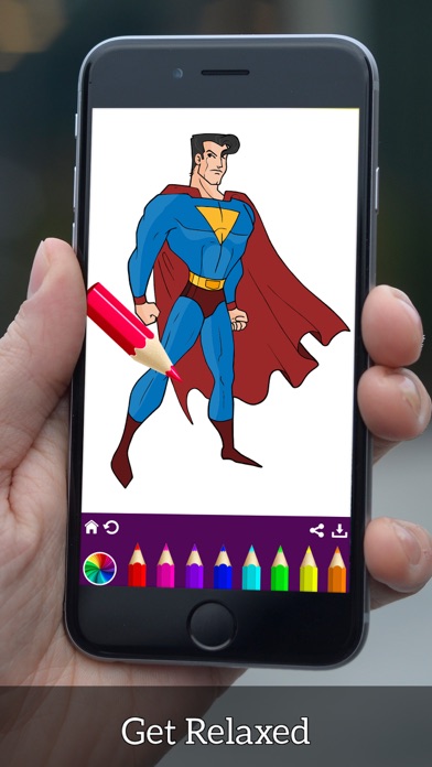Superhero Coloring Book Pixie screenshot 4